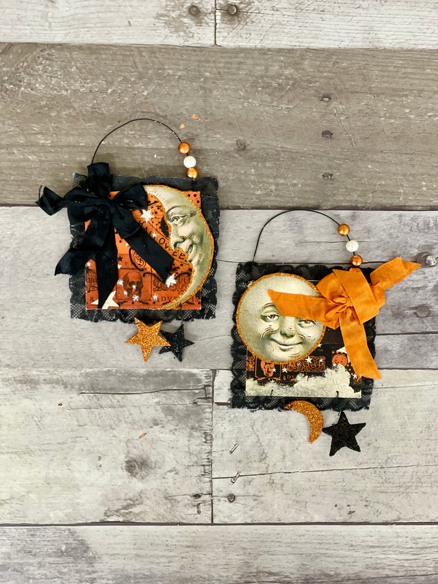 Bethany Lowe Halloween Moon Hanging Decoration