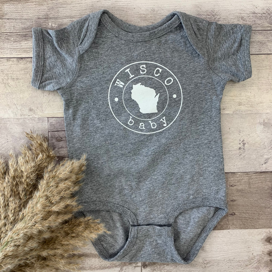 Wisco Baby Onesie - Gray