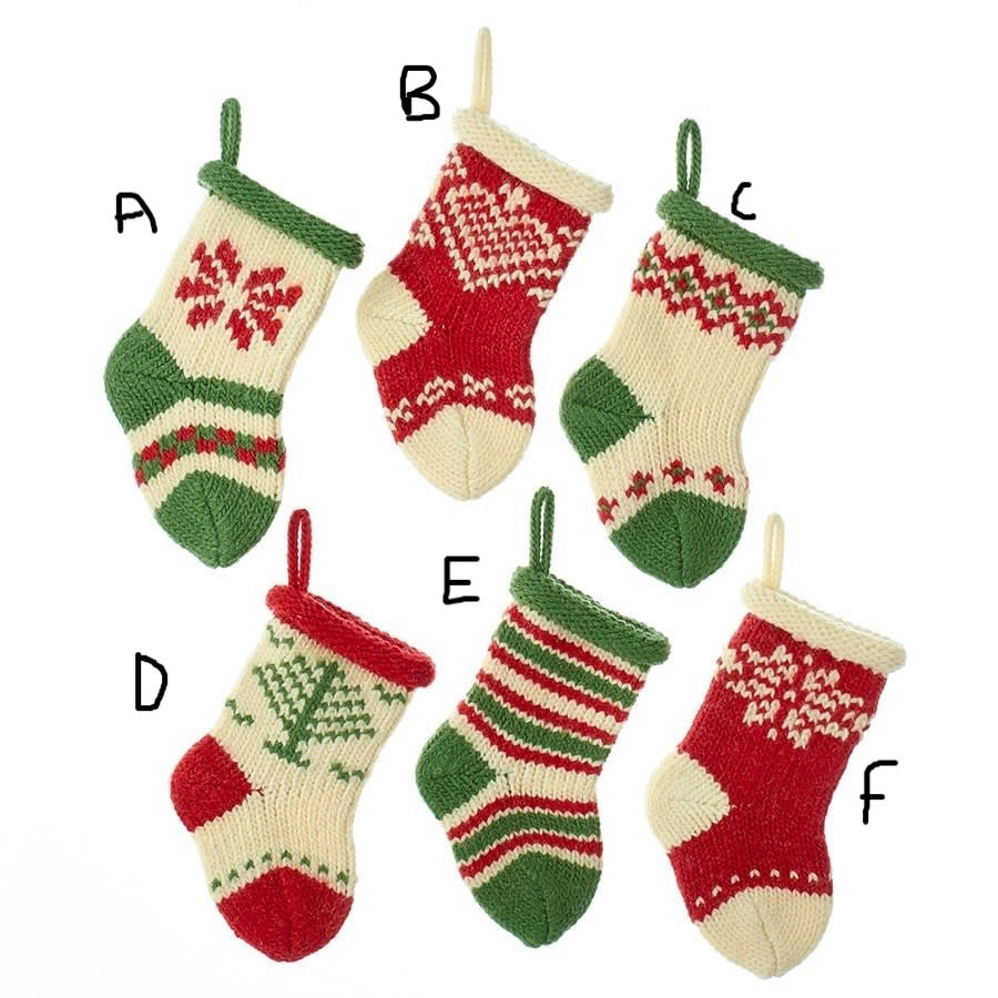 5" Knit Stocking Ornament