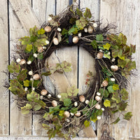 White Pumpkin Wreath