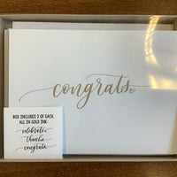 Thanks/Congrats/Celebrate Greeting Card Box