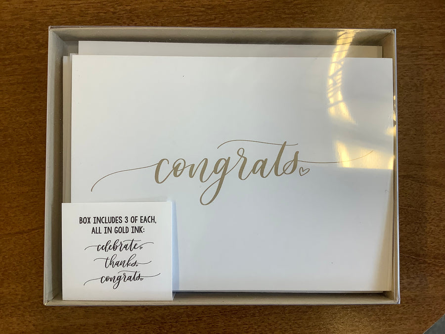 Thanks/Congrats/Celebrate Greeting Card Box