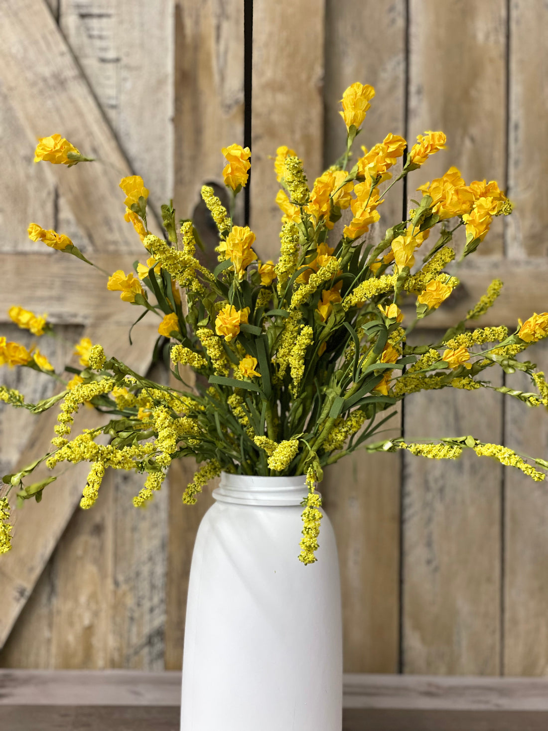 Large Yellow Floral Spray