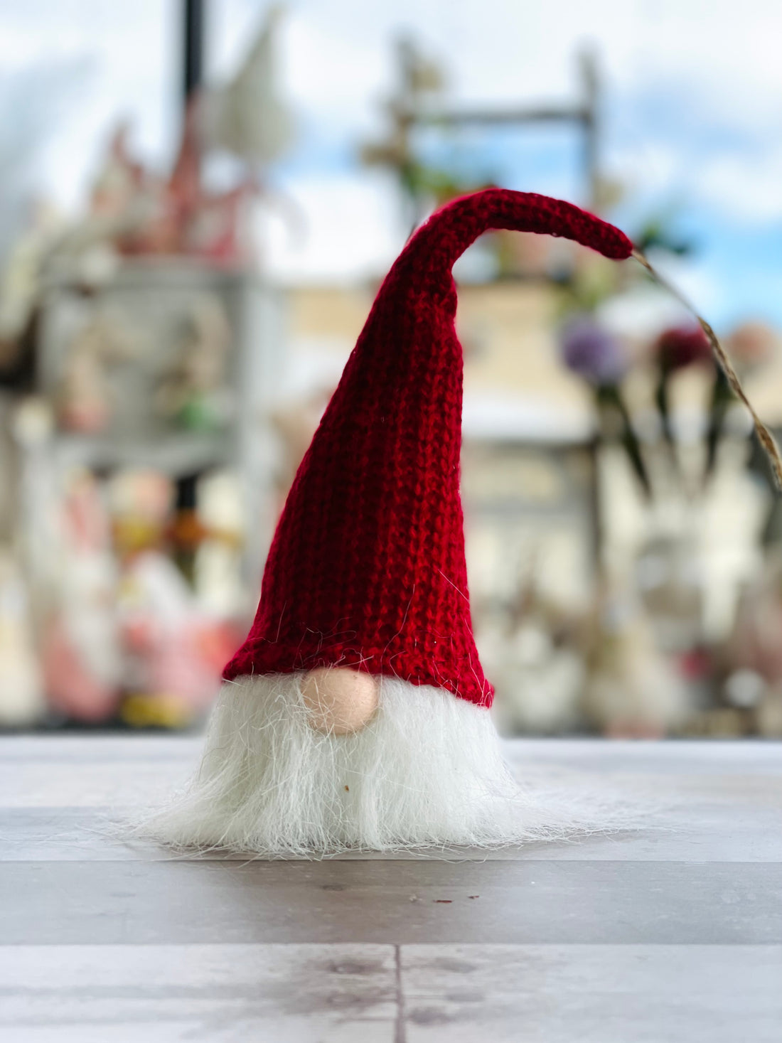 Red Knit Hat Gnome Doorknob Hanger/Ornament