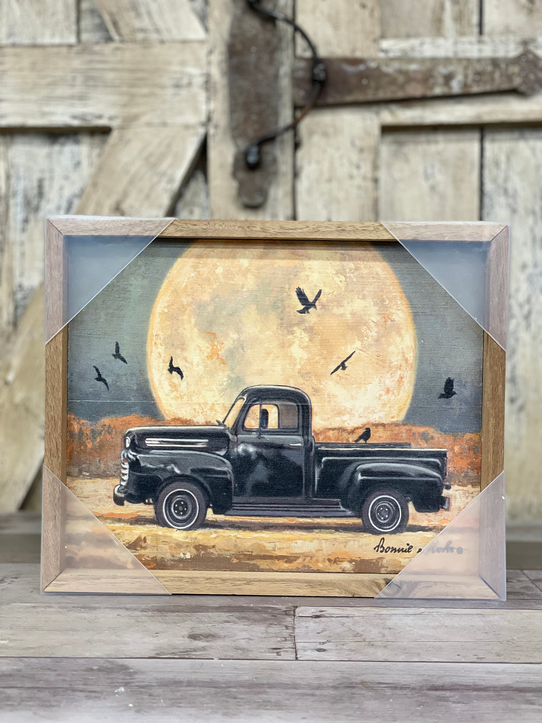 Spooky Truck Hanging Wood Sign