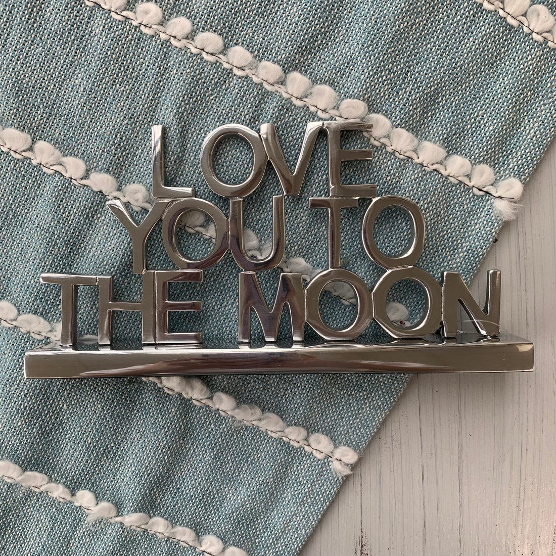 Love You to the Moon Lettered Shelf Sitter