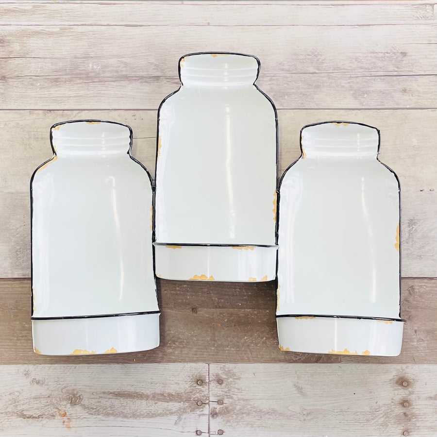 Triple Mason Jar Wall Planter