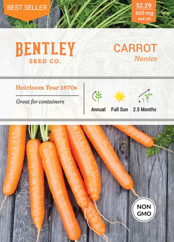 Carrot, Nantes Seed Packet (Daucus carota subsp. sativus)