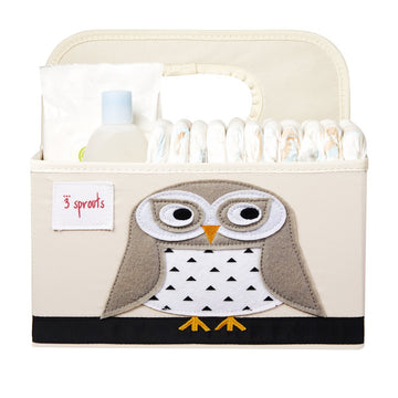 3 Sprouts Owl Diaper Caddy