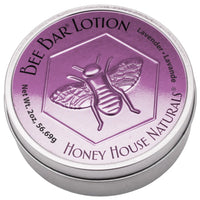 Honey House Naturals Lavender Large Bee Bars Solid Lotion Bar