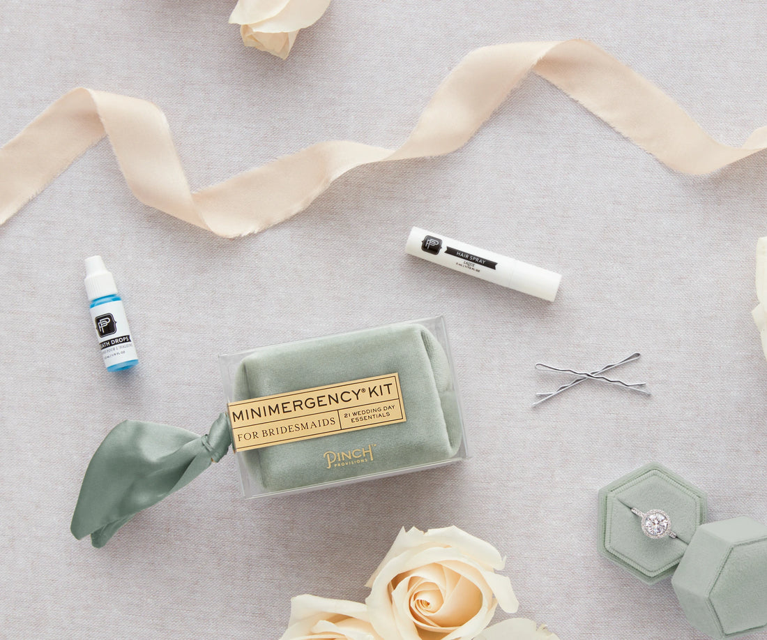 Velvet Minimergency Kit for Bridesmaids - Sage