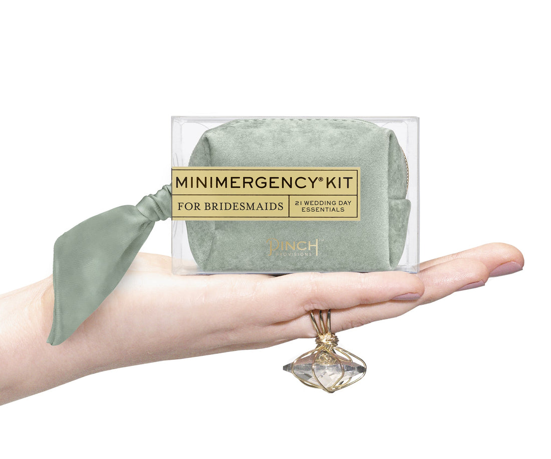 Velvet Minimergency Kit for Bridesmaids - Sage