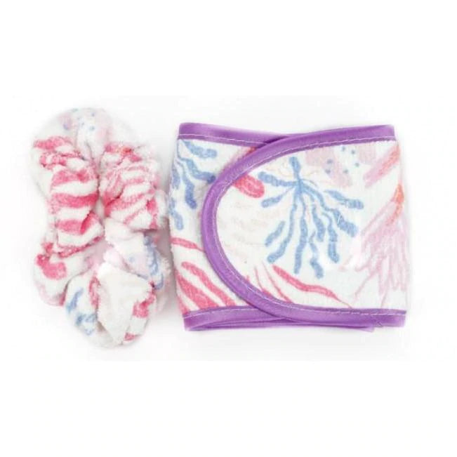 Lemon Lavender High & Dry Microfiber Scrunchie/Headband Duo