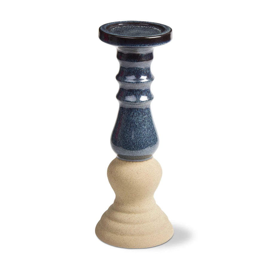 Blue Banister Pillar Candle Holder