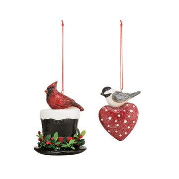 Demdaco Cardinals Paperpulp Ornaments